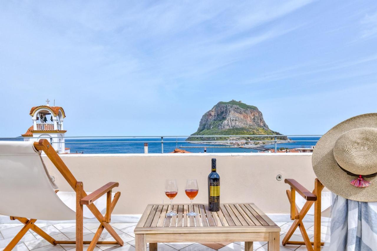Monemvasia Modern Flat With Panoramic Sea View Экстерьер фото