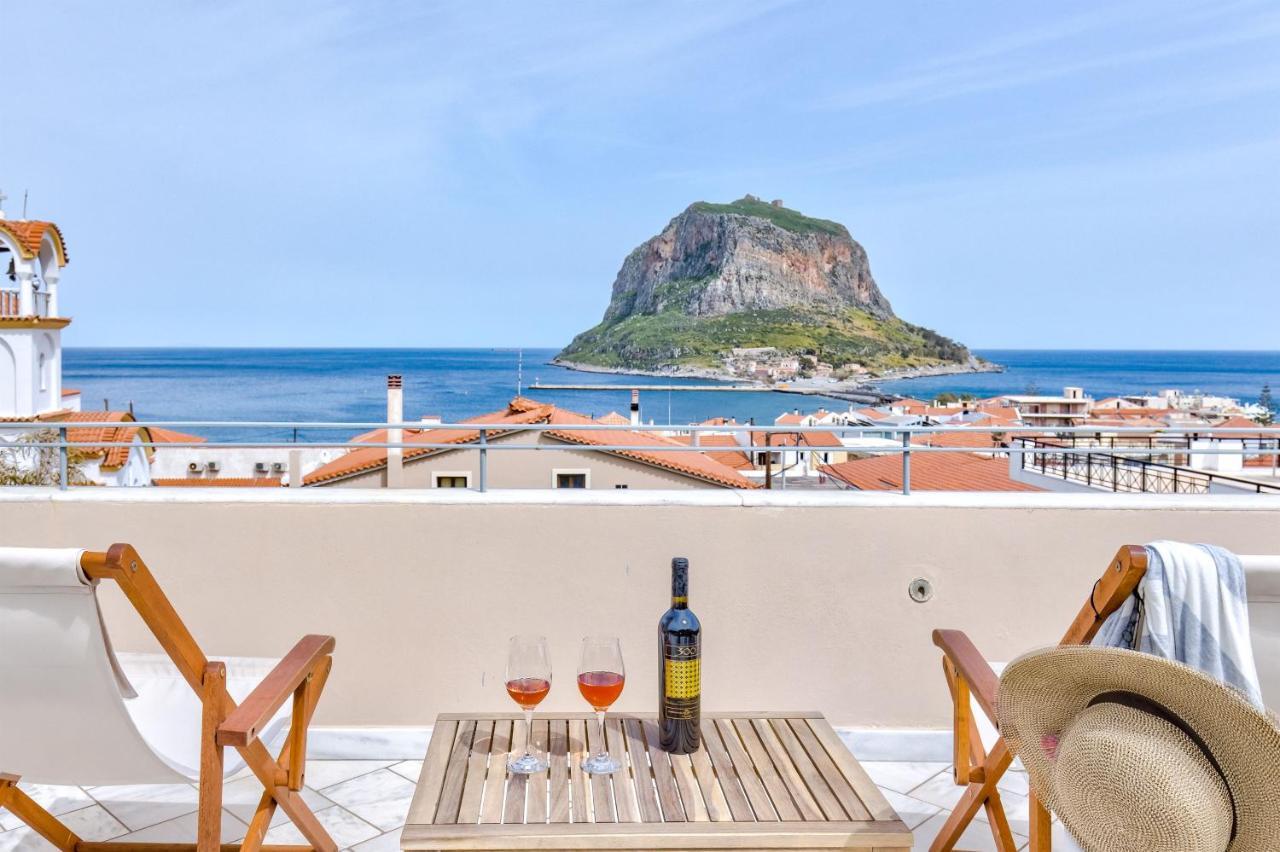 Monemvasia Modern Flat With Panoramic Sea View Экстерьер фото