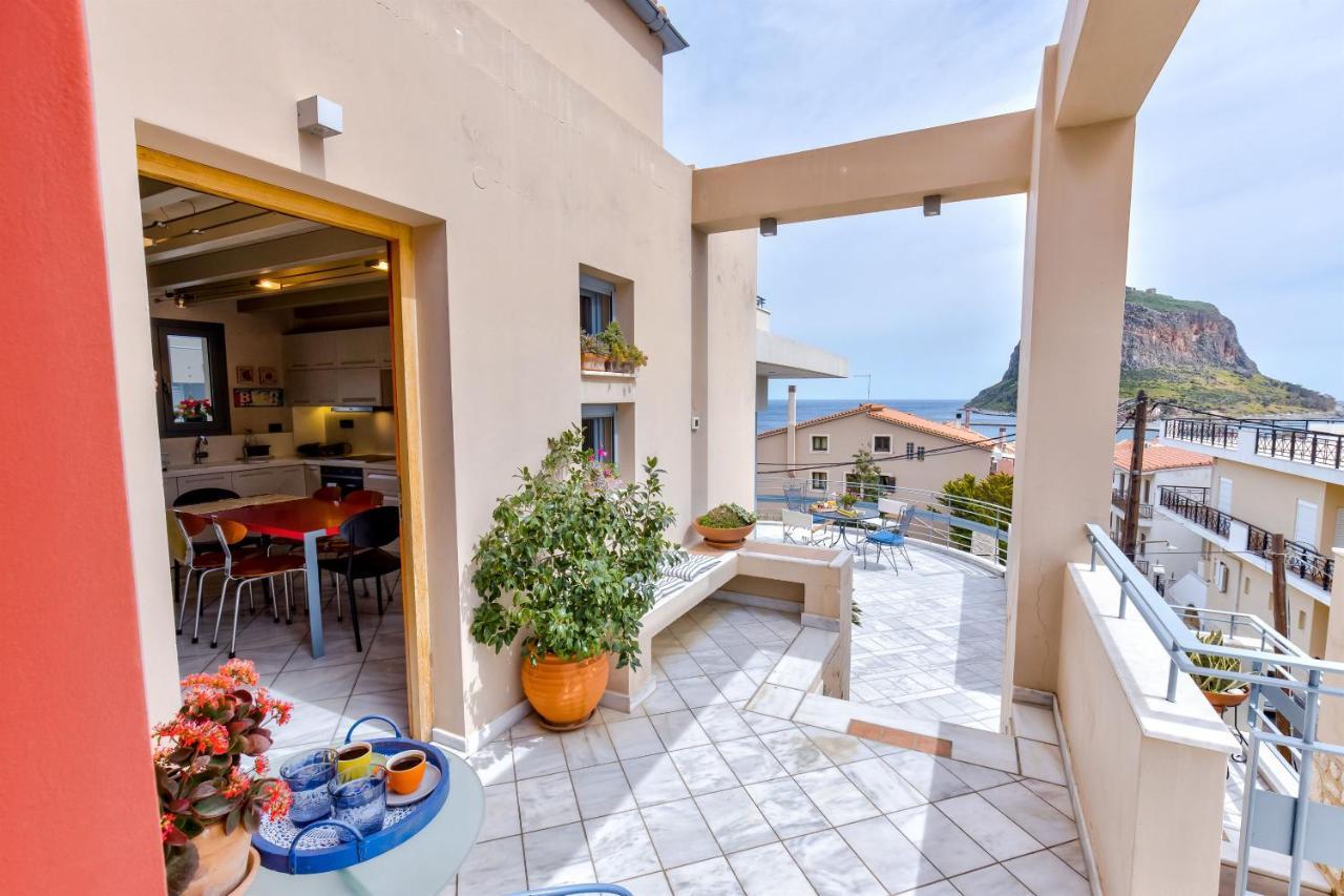 Monemvasia Modern Flat With Panoramic Sea View Экстерьер фото